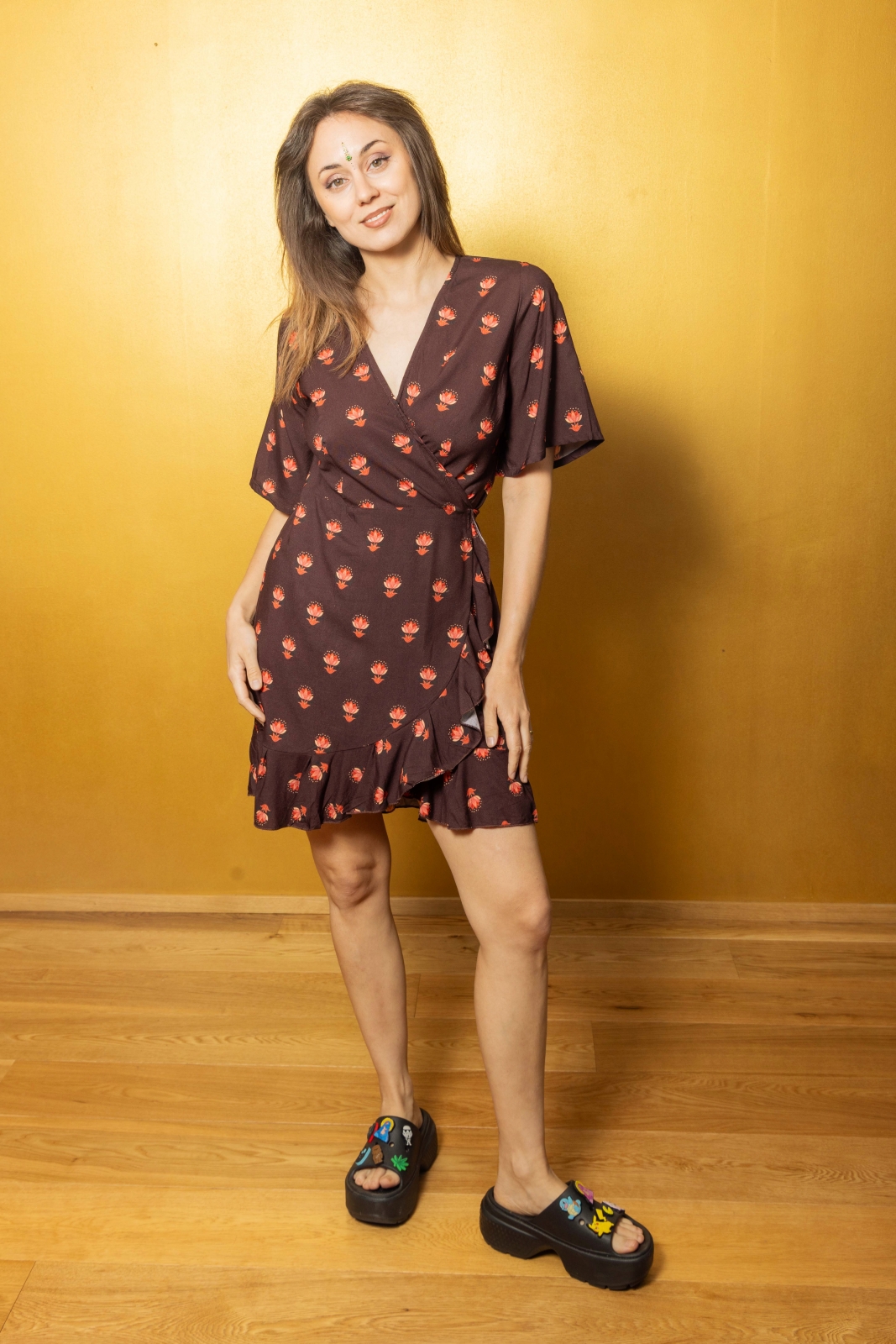 Lila Wrap Dress