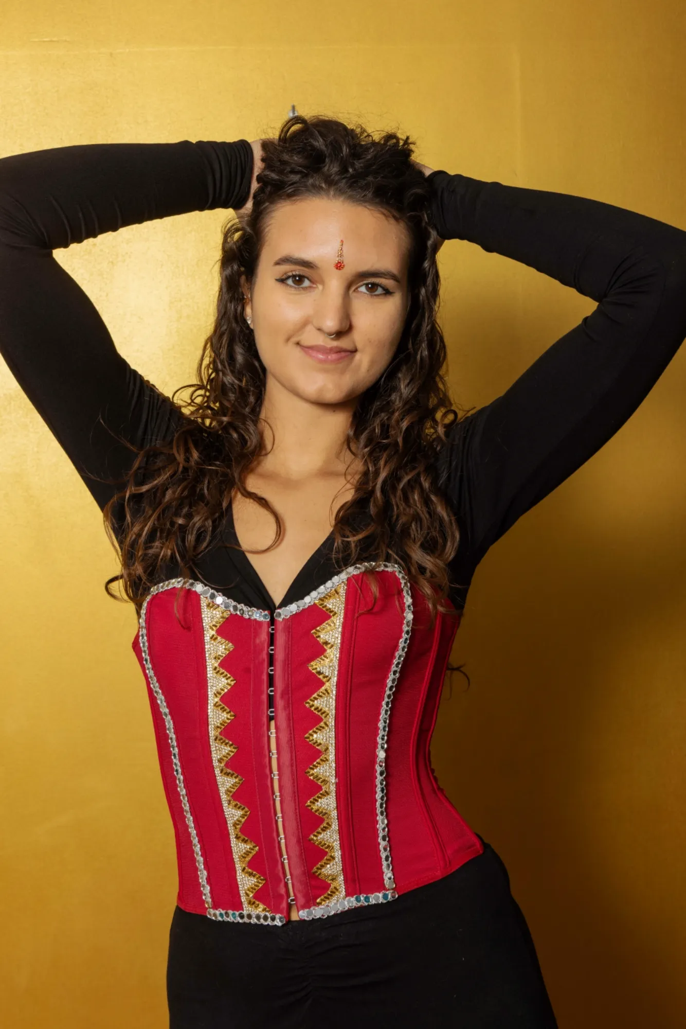 Corsetto Red Temple